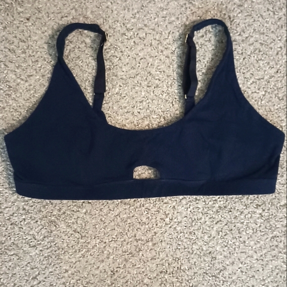 Subset Other - Subset organic cotton keyhole bra 2XL navy blue